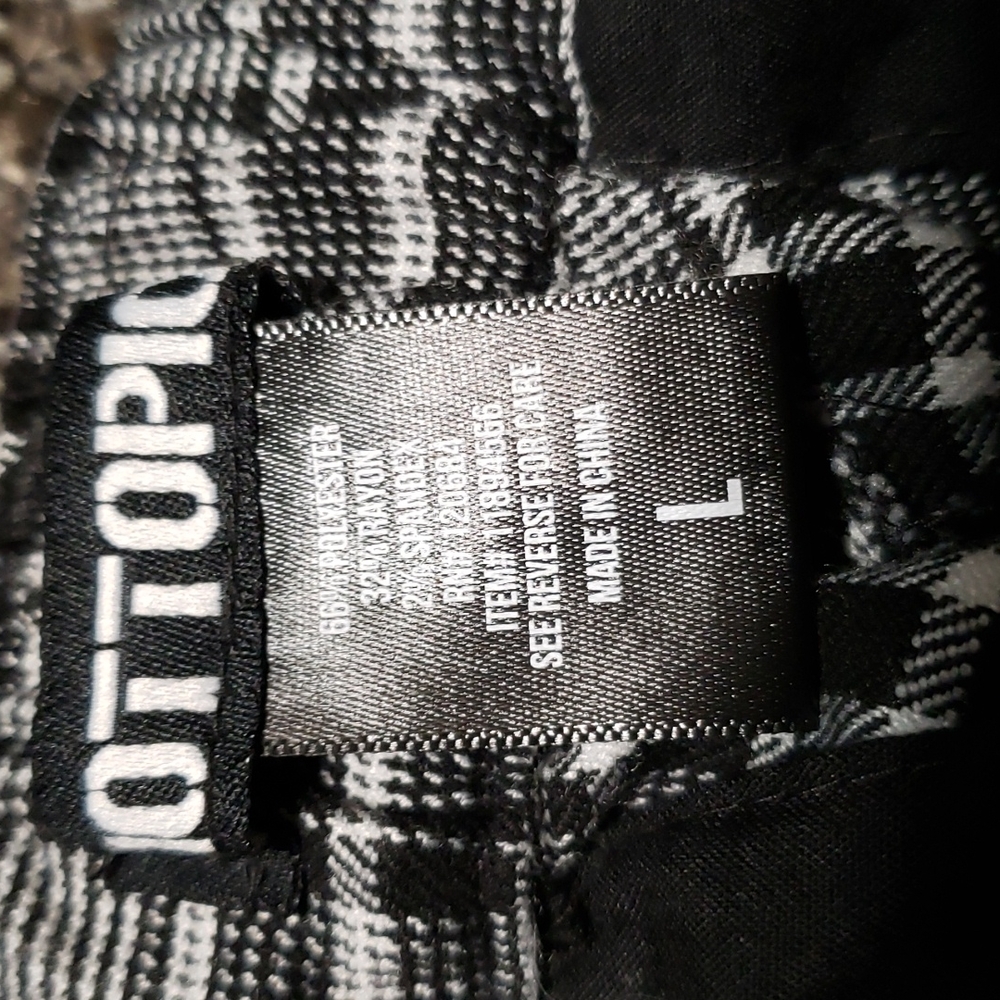 Hot Topic Plaid High Rise Pants Size Large - Picture 3 of 14